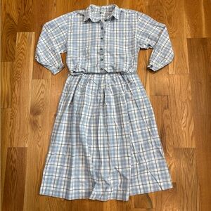 Women’s Vintage Leslie Fay Skirt and Top 2-piece Set, Size Large/18